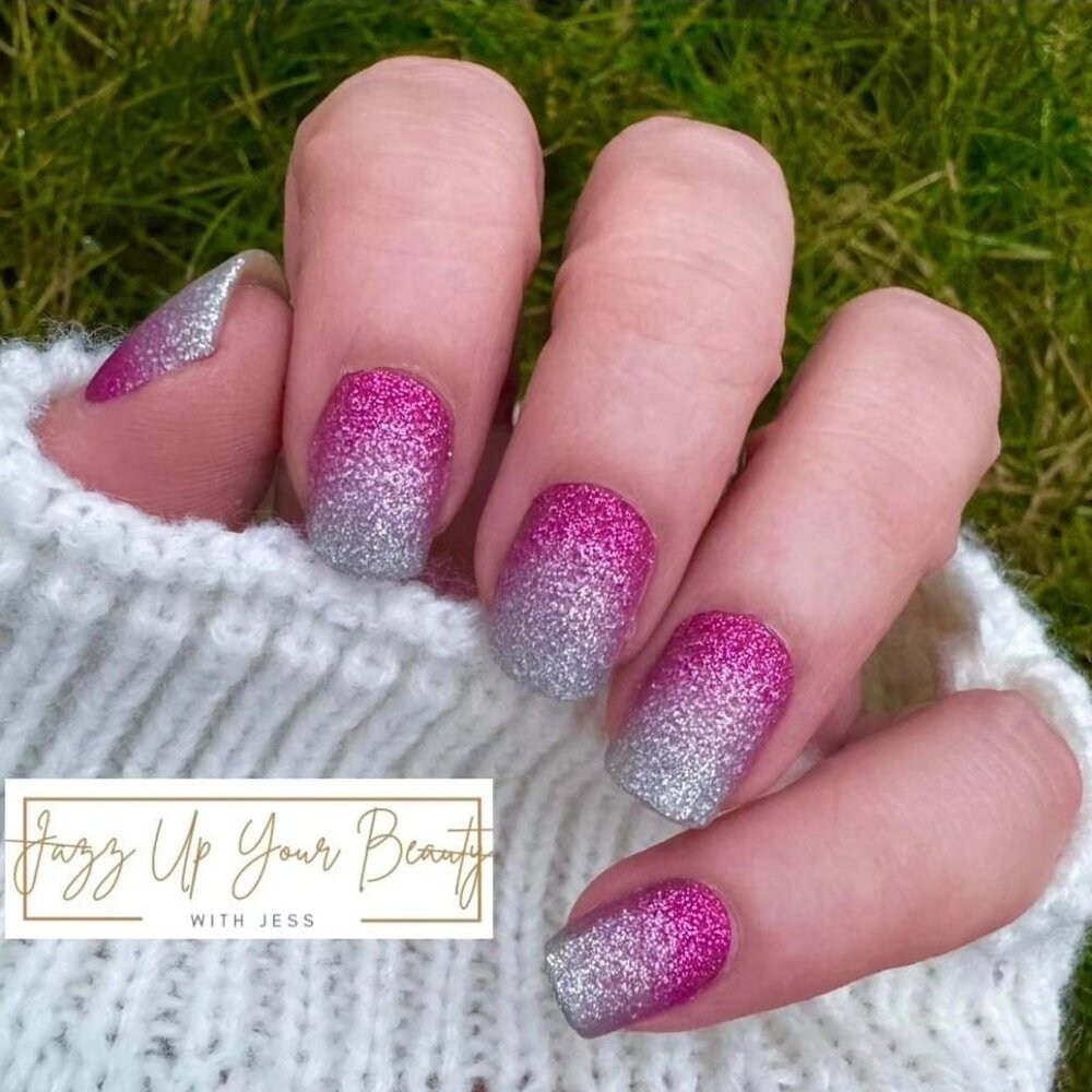 Color Street Pink Glitter Press On Nail Designs - Picture 2 of 5